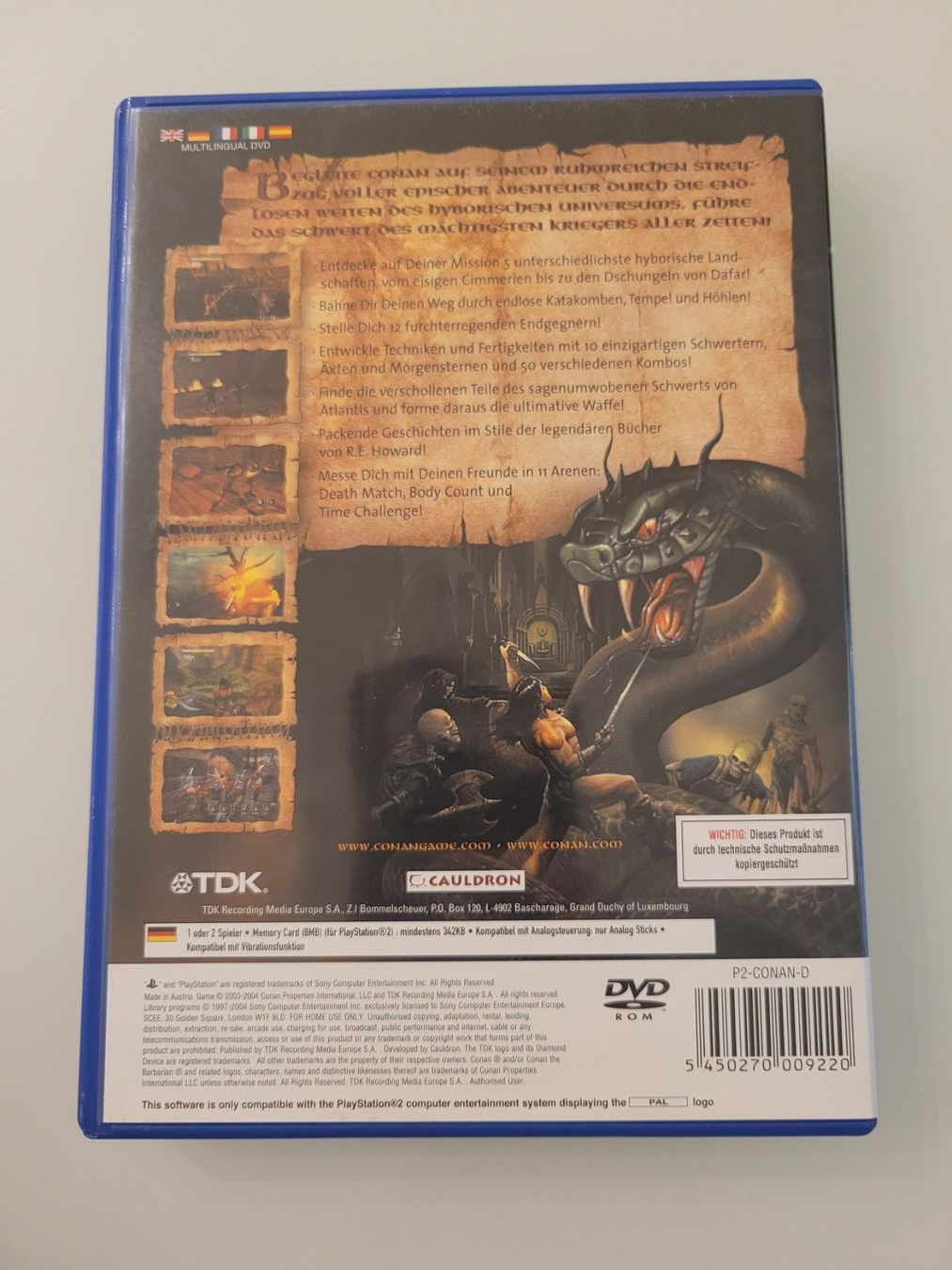 Giochi: Conan / PS 2 / Playstation 2 (PAL) – Usato da Uezwil venduto da -Retrogames- 2