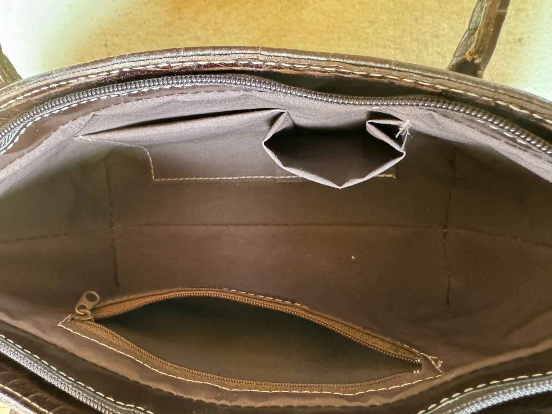 Borse da donna: Leder-Handtasche braun – Nuovo (secondo la descrizione) da Stäfa venduto da Mofi8712 4