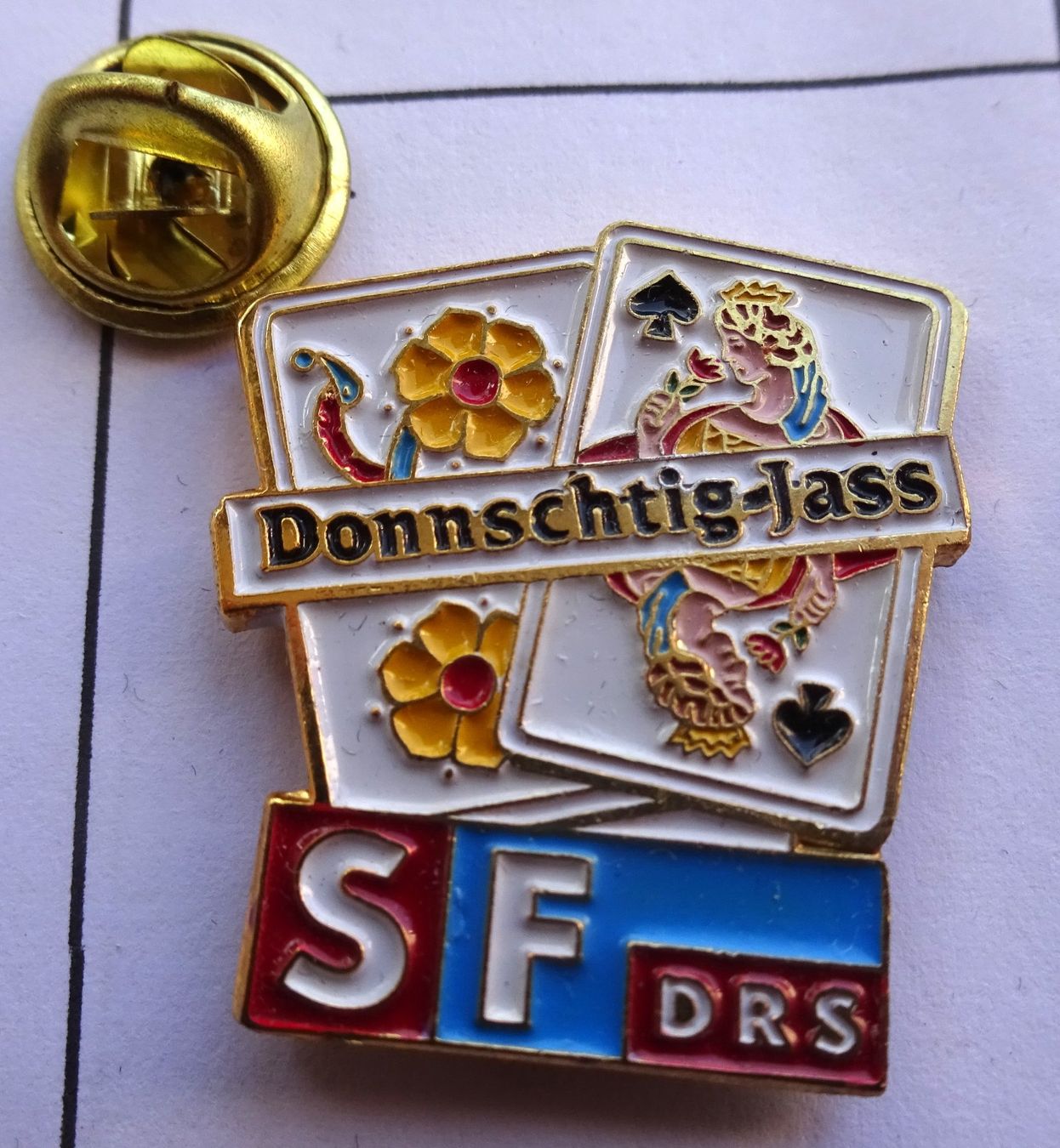 Placchette & Badge: Pin SF  DRS Rose Schaufel – Usato da Utzenstorf venduto da BUtter81