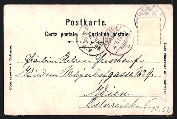 Cartoline postali: Engelberg, Ortsansichten in Passepartout – Usato da Berlin venduto da bartko-reher 1