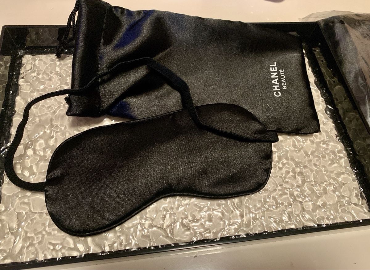 Cura del viso: Beauté Schlafmaske Seide schwarz NEU – Nuovo e nell'imballaggio originale da Chur venduto da Madeys 1
