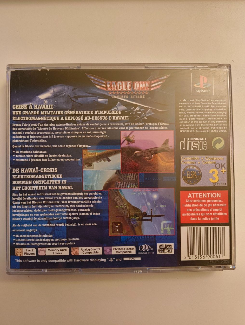 Giochi: Eagle One Harrier Attack PS1 PAL FR complet CIB – Usato da Aigle venduto da argonath1988 1