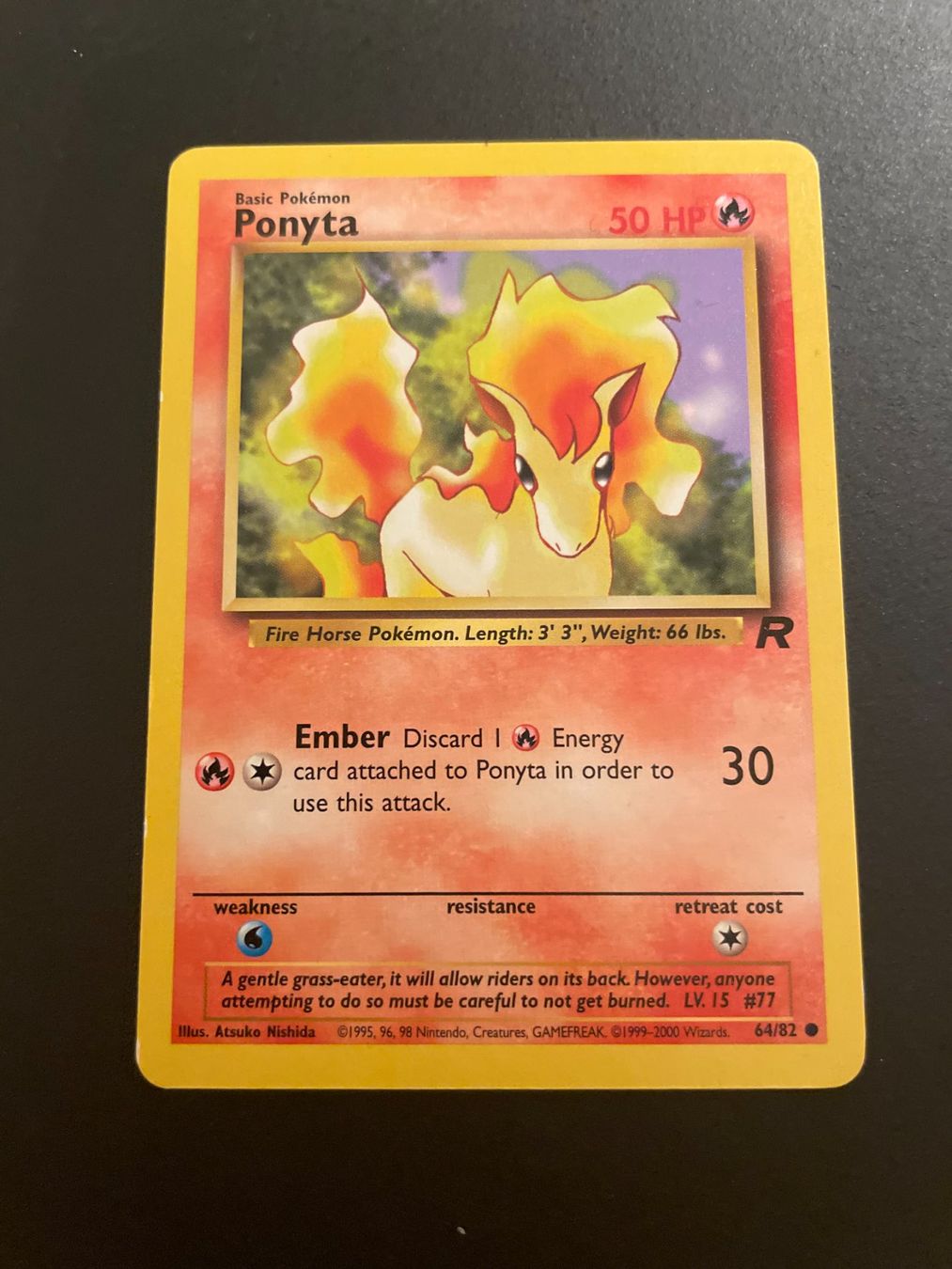 Pokémon Sammelbilder & Trading cards: Ponyta Team Rocket 64/82 – Gebraucht aus Zürich von pokemon_cards