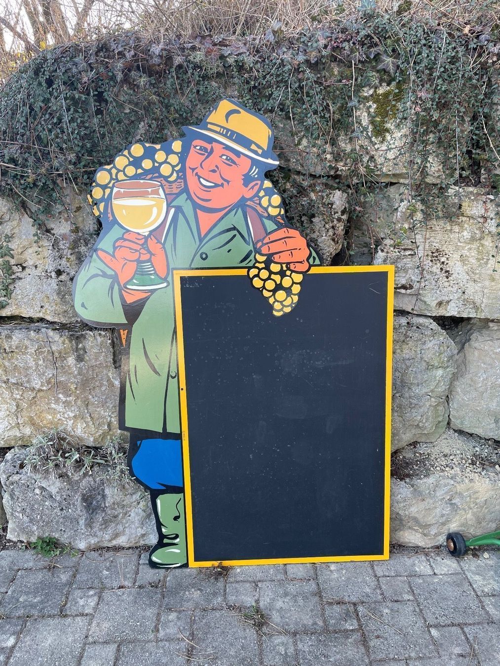 Lavagne: Grand Panneau Tableau Noir Vigneron 1985 – Usato da Vallamand venduto da Bricbracbroc82 5