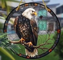 Fensterbild mit Adler (Acryl)