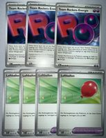 Pokemon Karten Team Rockets Energie und Luftballon Set