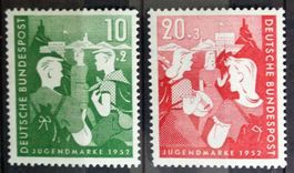 3453B) BRD, 153-54, Bundesjugendplan, postfrisch Kt. 50.-