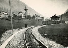 Herbriggen  VS  -   Eisenbahn  Brig-Visp-Zermatt  ( BVZ )
