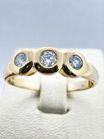 750 Gold Ring mit 025 Ct Brillanten