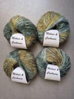 4 x 25 Gramm Mohair Cashmere Wolle Nylon