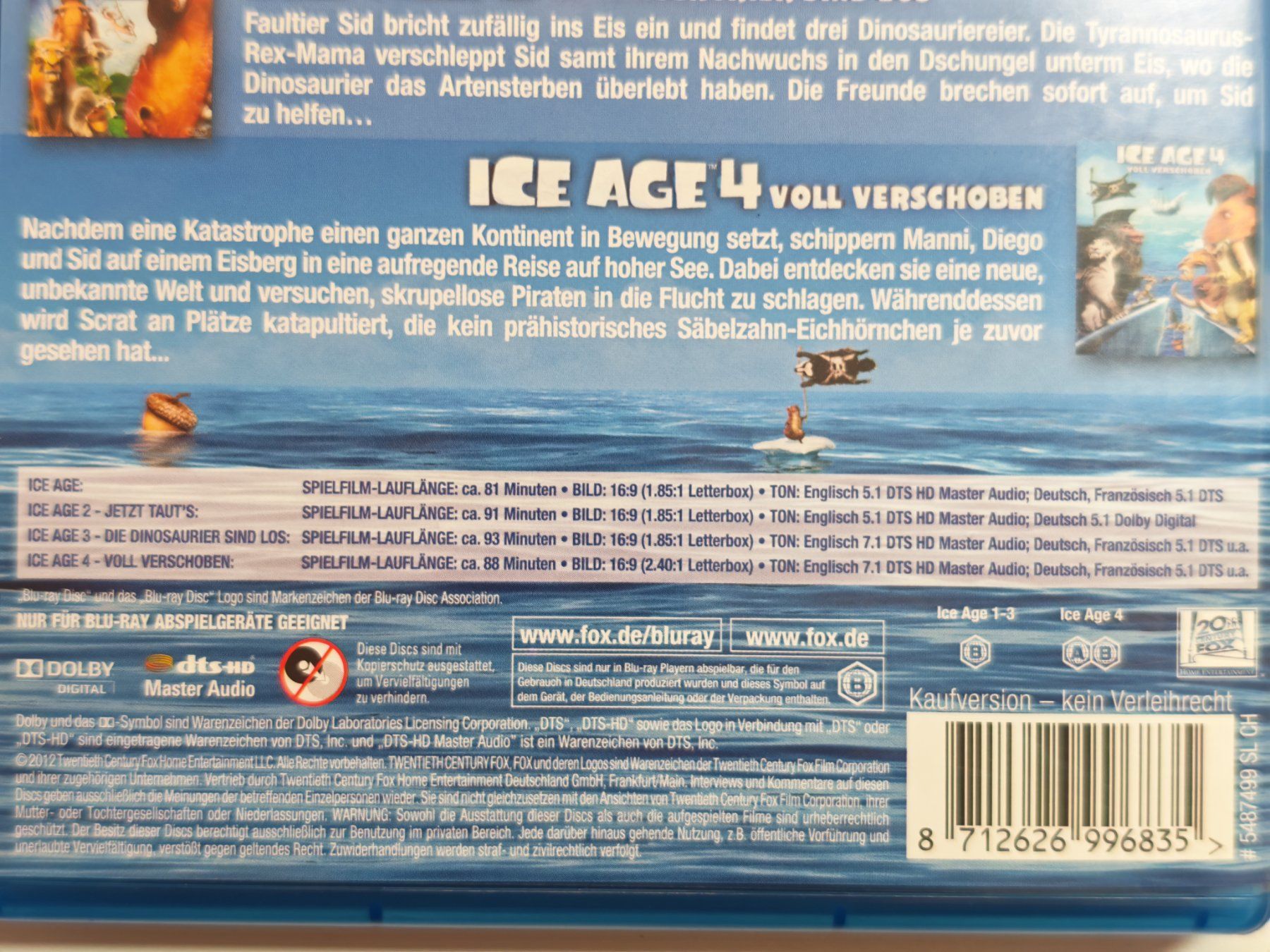Alle DVDs: Ice Age 1-4 - Mammut-Box – Gebraucht aus Liestal von Kratzilla 5