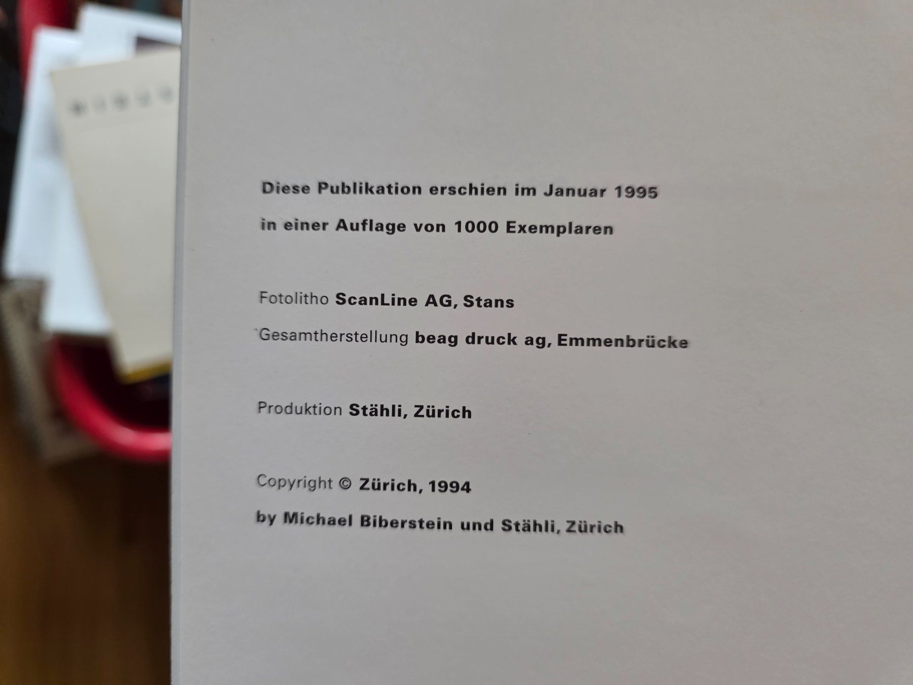 Libri: Michael Biberstein - Kunsthalle Winterthur 1995 – Usato da Walterswil BE venduto da Lonitti 6