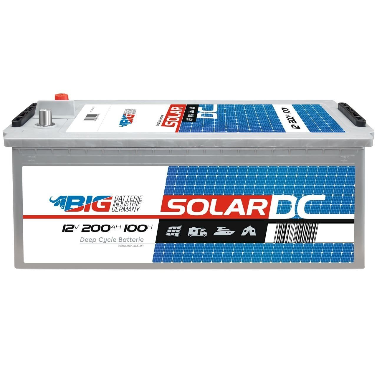 Dispositivi a energia solare: BIG DC 12V 200Ah C100 Solarbatterie – Nuovo e nell'imballaggio originale da Bottighofen venduto da zaap