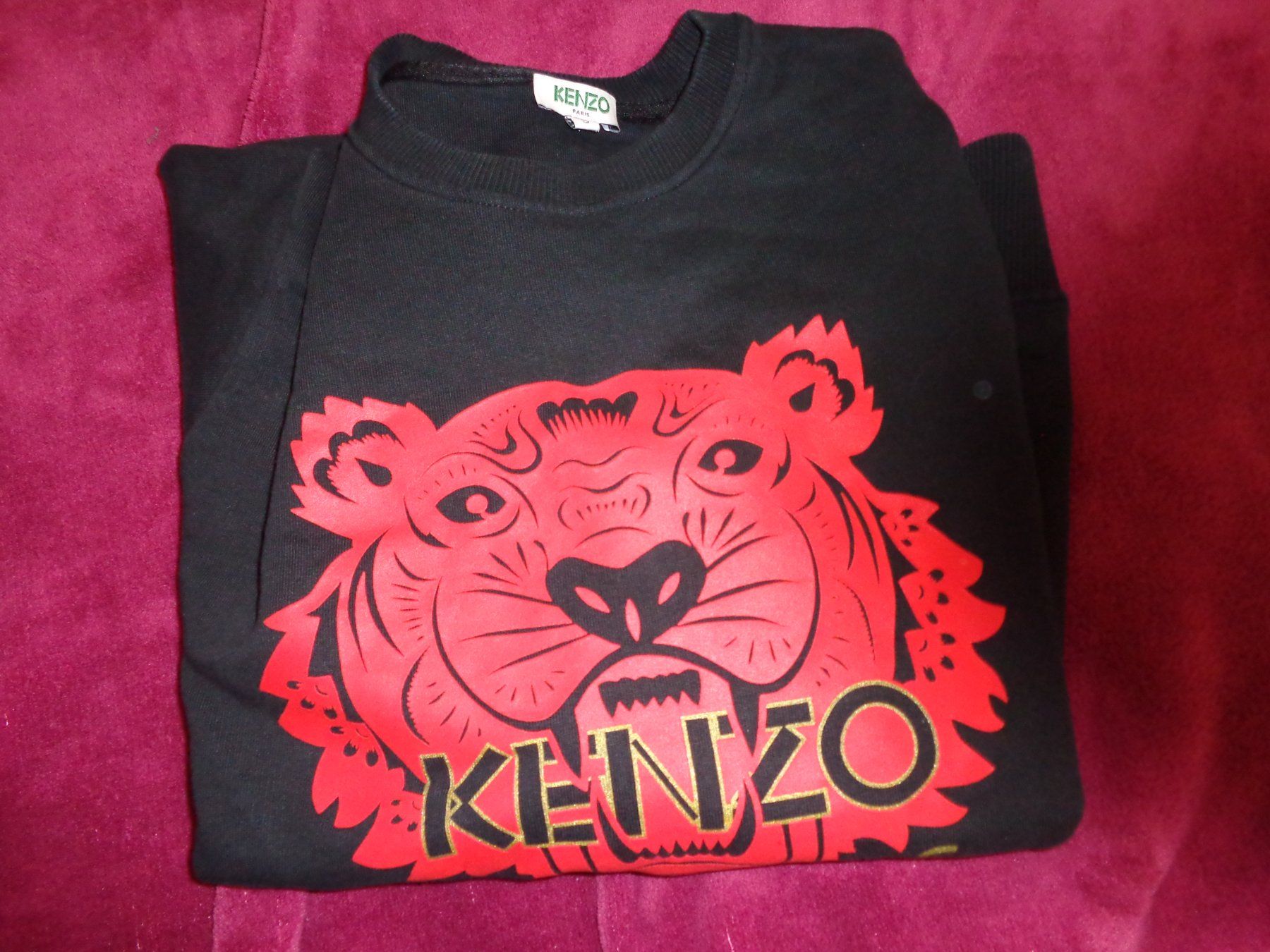 Kenzo Maglioni & Felpe: Kenzo Paris Tiger rot – Usato da Liestal venduto da Gecko16