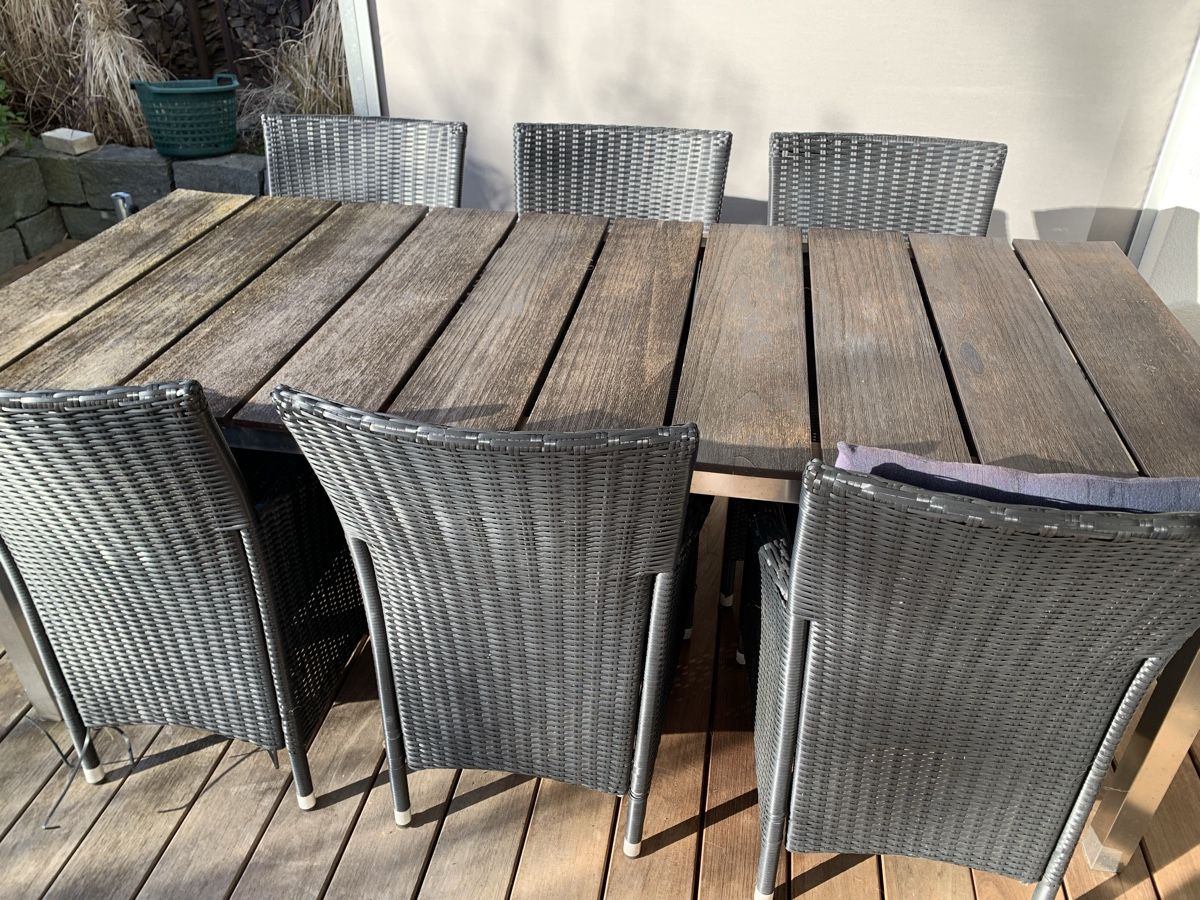 Tische: Gartentisch mit sechs Stühlen – Gebraucht aus Maur von family3M 4