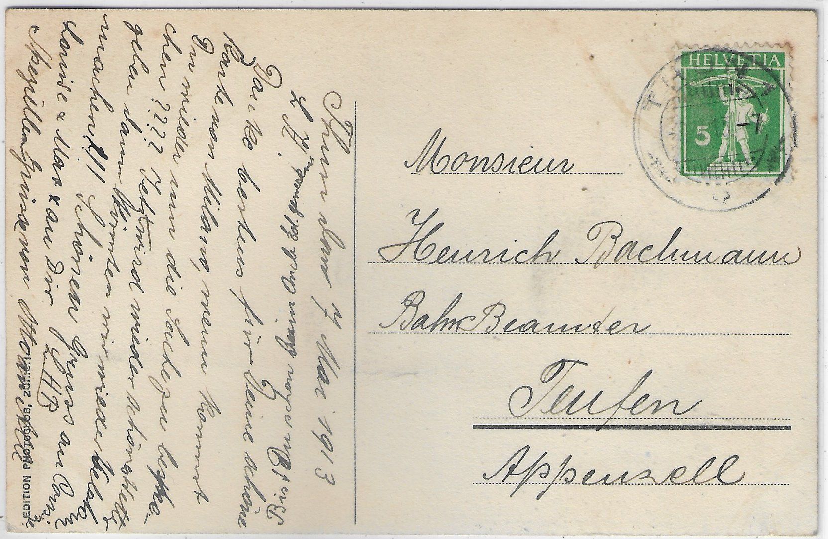 Cartoline postali: Thun und die Thun – Difettoso da Ettingen venduto da Kartenplanet 1