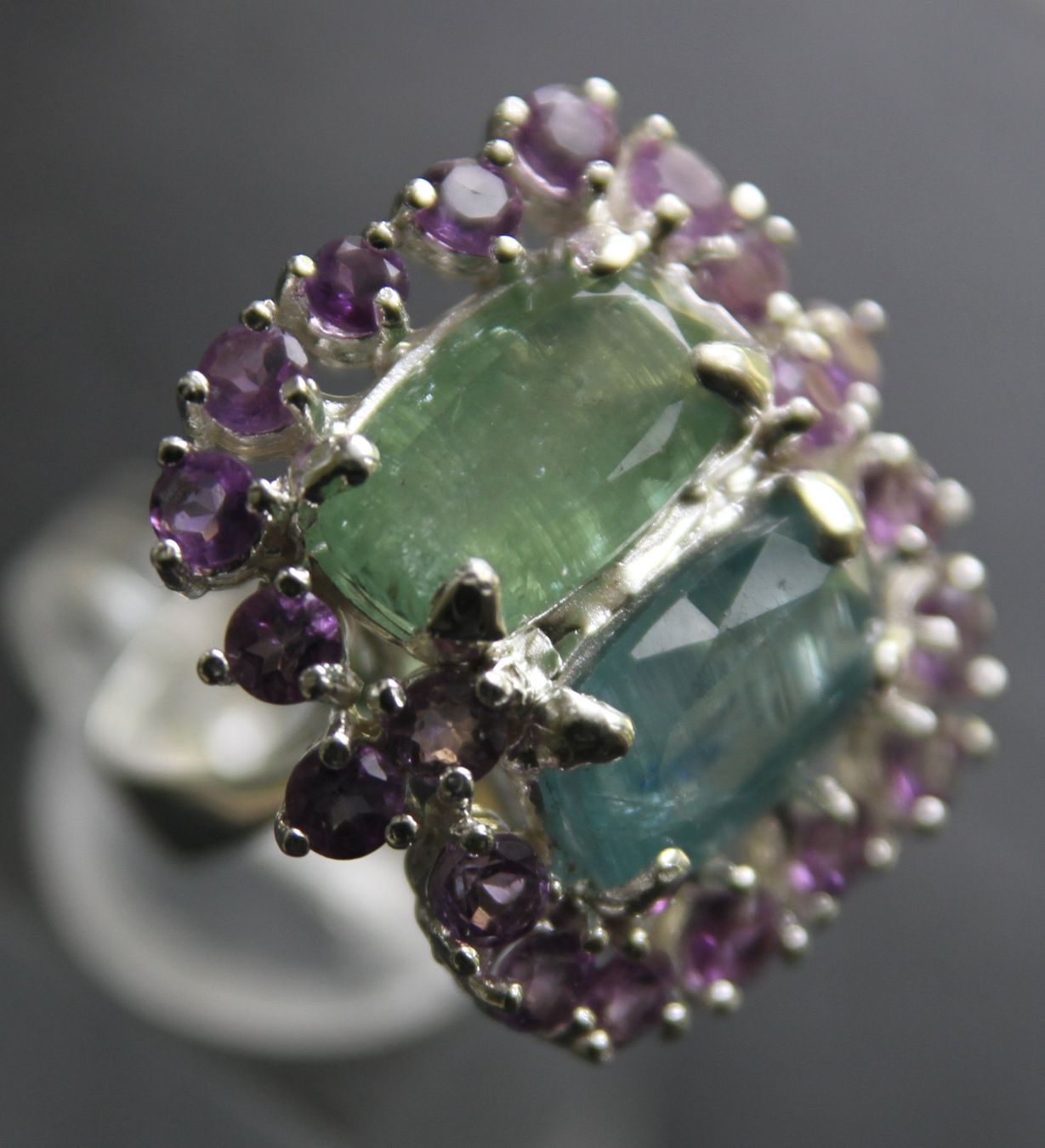 Ringe: Neu: Kyanit Amethyst Ring Schmuck Größe 57 – Neu (gemäss Beschreibung) aus Matten b. Interl von EdelsteineInterlaken 5