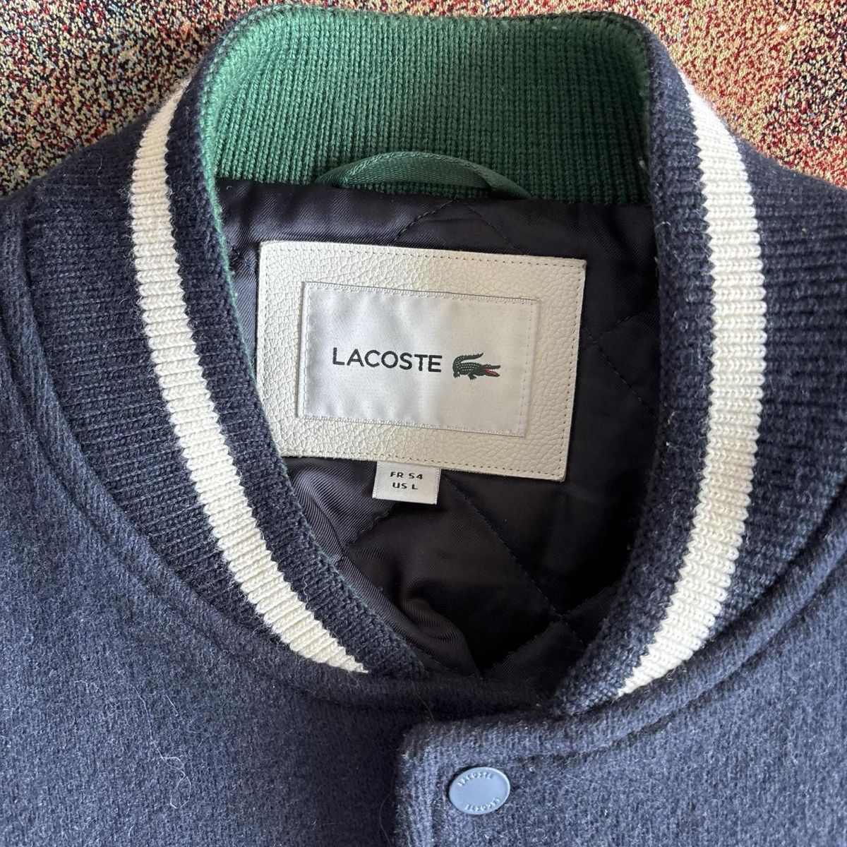 Lacoste Giacche: Lacoste College Jacke Leder Gr. L – Usato da Zürich venduto da kleinervogel 3