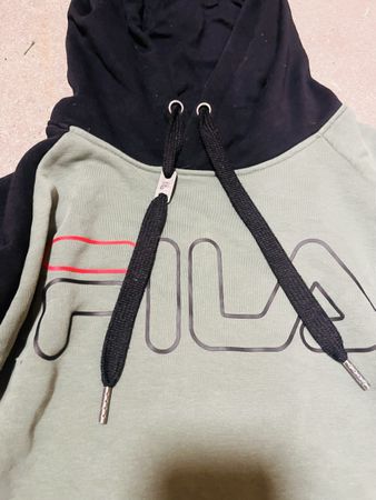 Fila Kapuzenpullover Grün schwarz Groesse M 