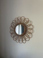 Wandspiegel Rattan Blume Design gebraucht