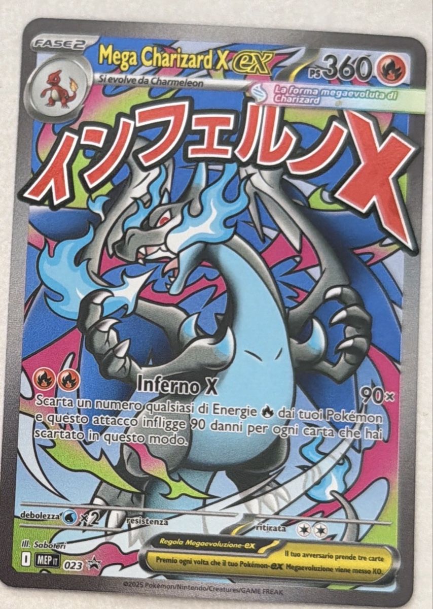 Pokémon Carte collezionabili: Mega Charizard X EX Pokémon Carta 023 IT – Nuovo (secondo la descrizione) da Gossau ZH venduto da giu_ncg9
