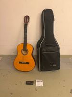 Akustikgitarre inkl. Transporttasche und Stimmgerät