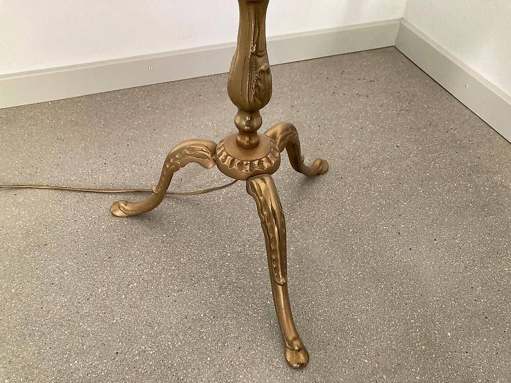 Lampade: Stehlampe Messing mit Stoffschirm – Usato da Bern venduto da davenzin 1