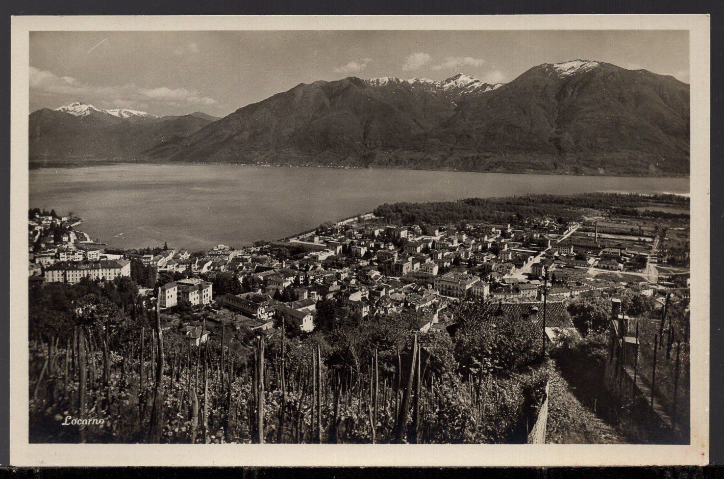 Ansichtskarten: Locarno  -  Panoramablick – Gebraucht aus Aarau von kufi44