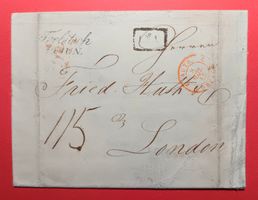 ÖSTERREICH, VORPHILA BRIEF VON TREBITSCH NACH ENGLAND 1845
