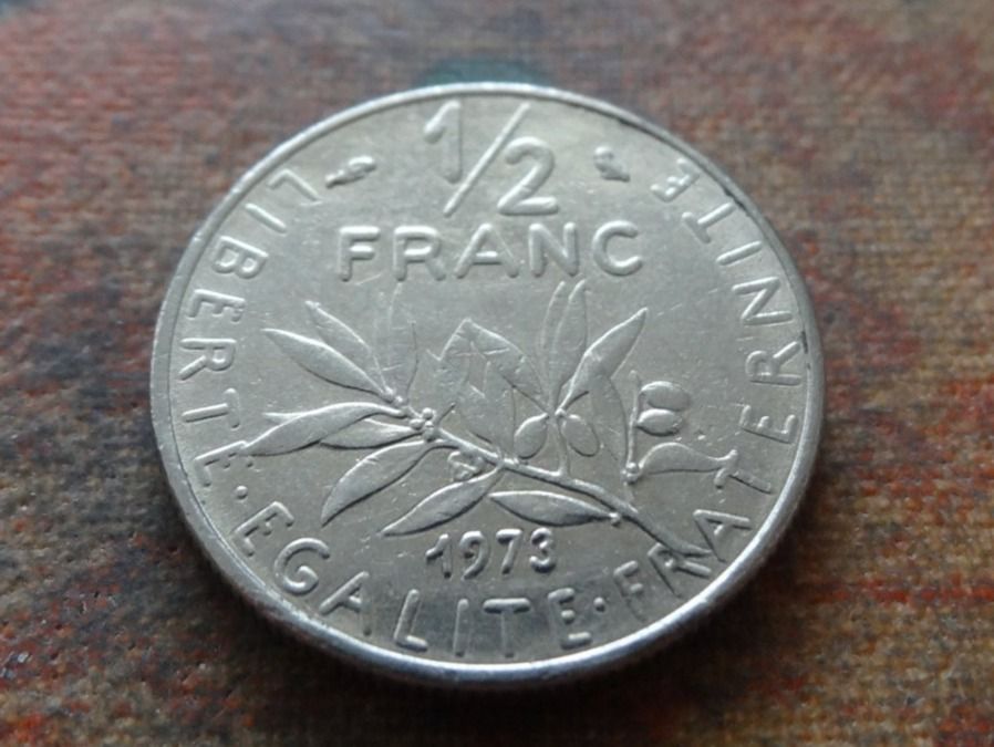 Tutti le monete: FRANCE  1/2 Franc  1973 – Usato da Romanel-sur-Lausanne venduto da Swift13