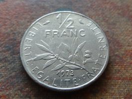 FRANCE  1/2 Franc  1973