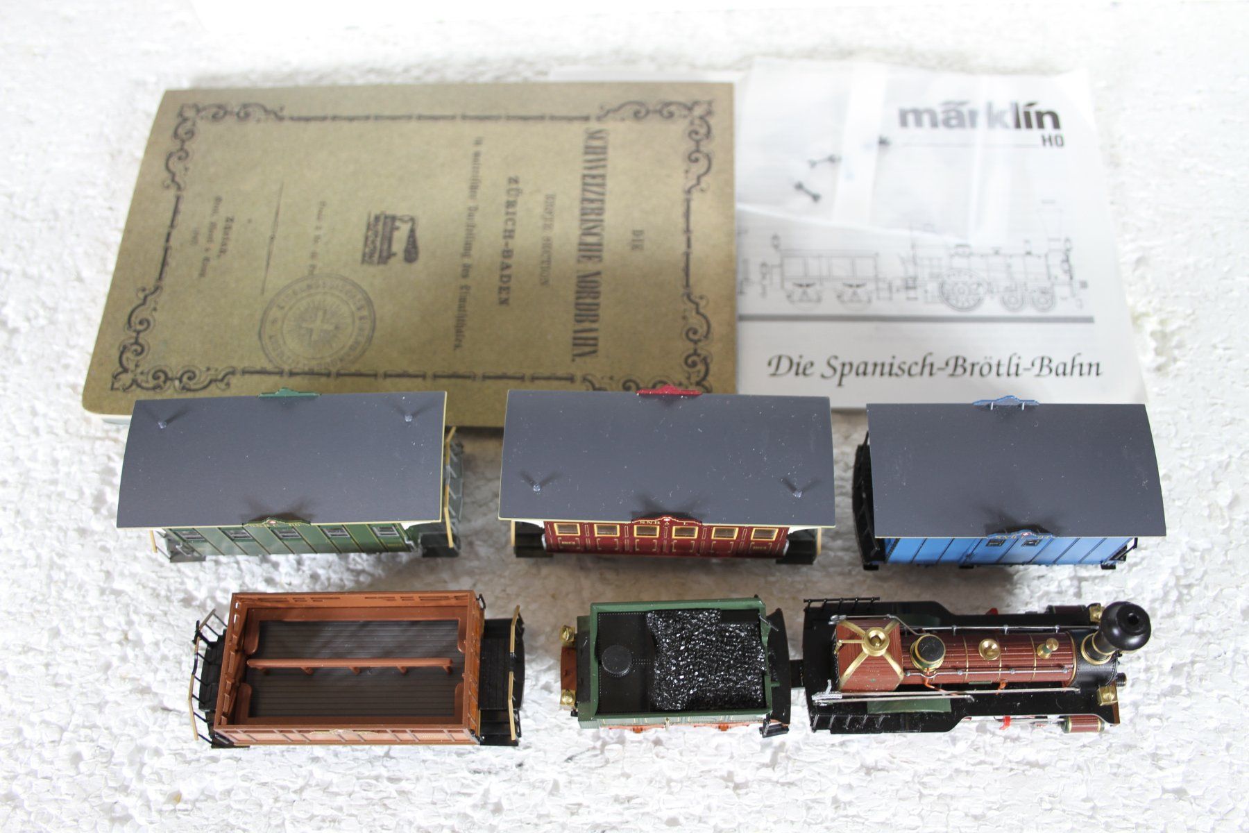 Märklin Modellini di ferrovie: Märklin 28471 SNB Spanisch Brötli Bahn Set – Usato da Triesen venduto da gleis8 8