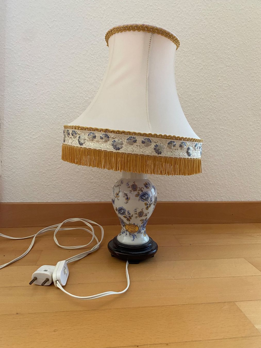 Lampade: Limoges Tischlampe blau gold 40cm – Usato da Wallisellen venduto da skorpion-11