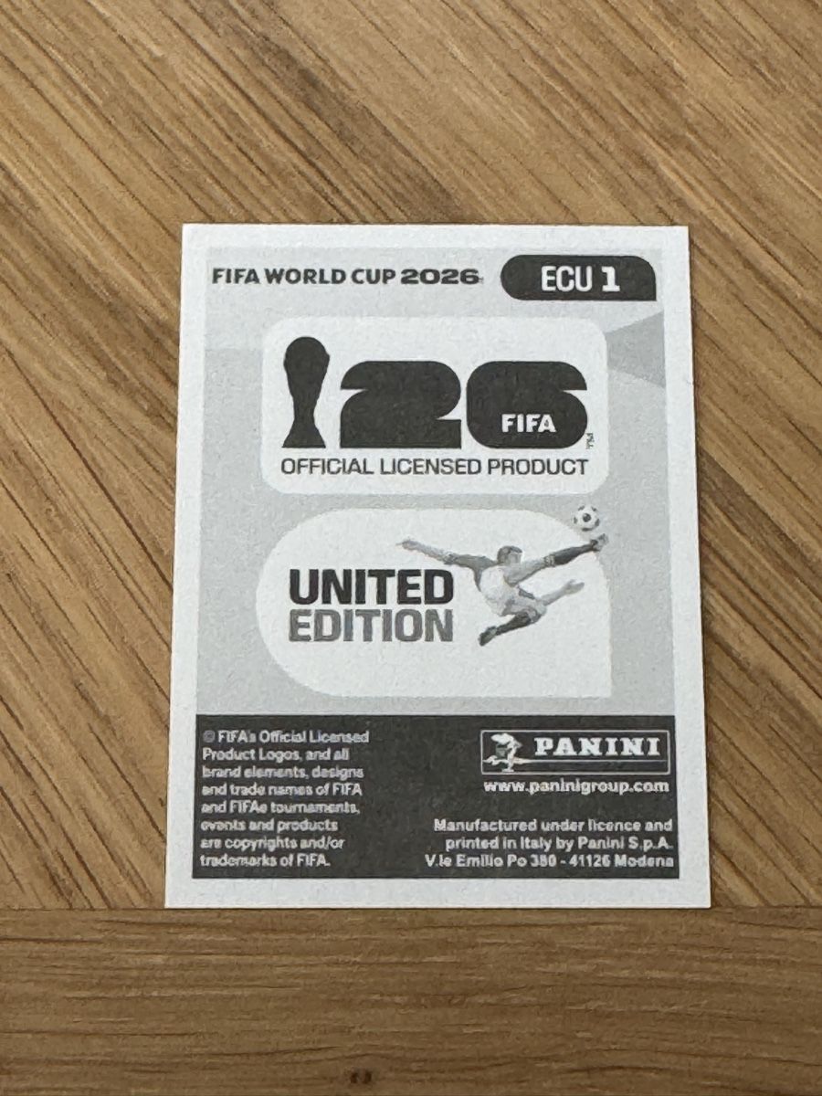 Panini Carte collezionabili: Panini 2026 ECU 1 – Nuovo (secondo la descrizione) da Grand-Lancy venduto da cyr_n5ky 1
