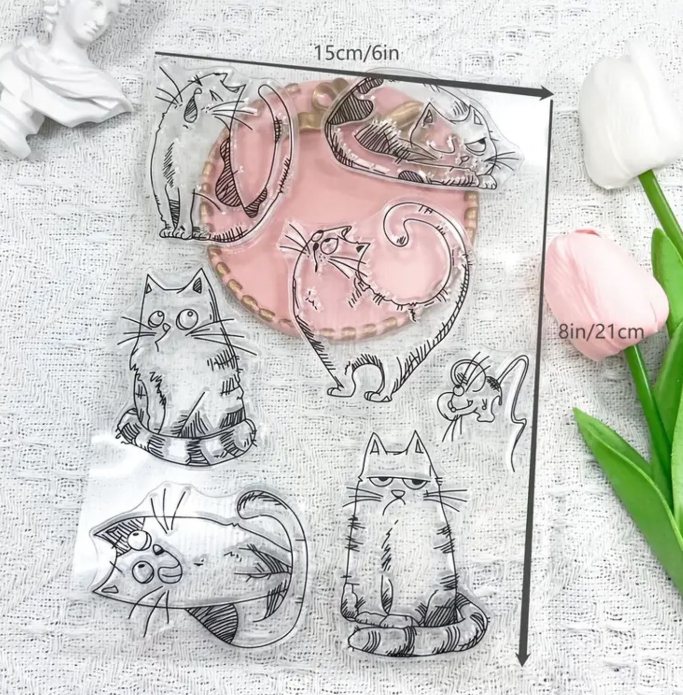 Stempel: Lustige Katzen  - Silikonstempel – Neu und originalverpackt aus Frenkendorf von jazzplatten 1