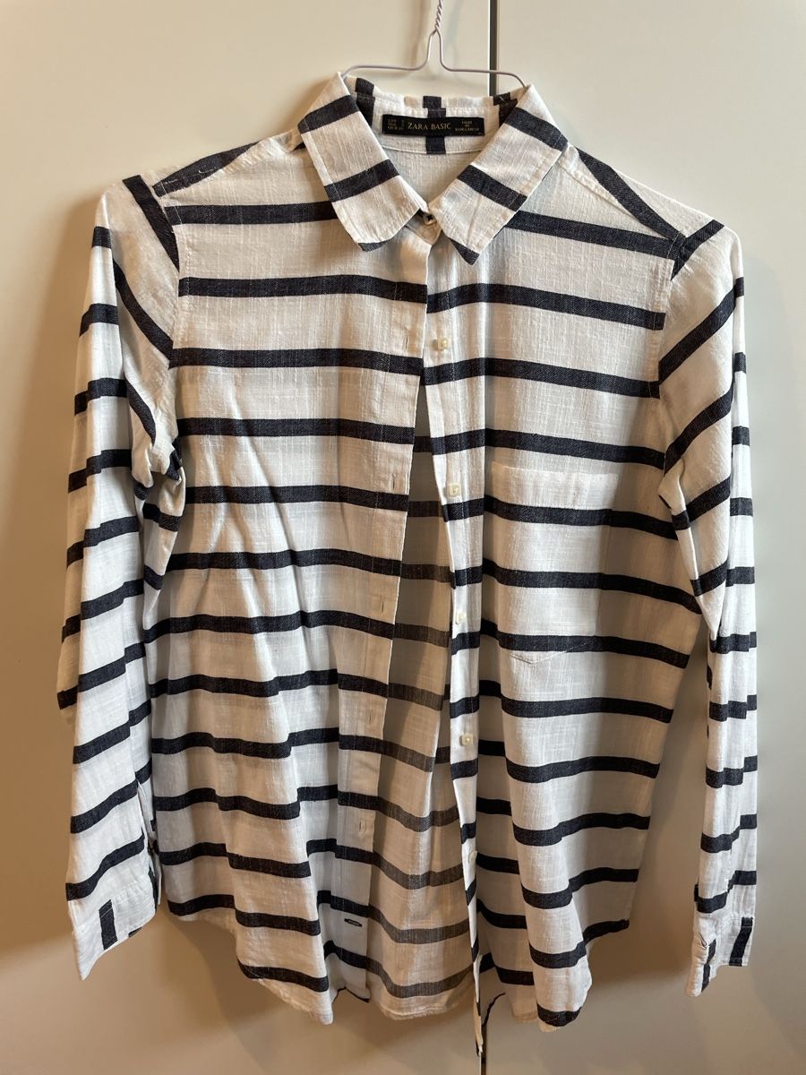 Zara Camicette: Zara Basic Bluse gestreift, Gr. S - Sommer Look! – Usato da Gockhausen venduto da AnneT07