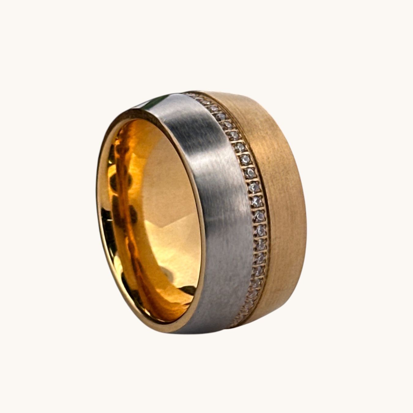 Olga Ribler Anelli: Edelstahlring, bicolor, Gr. 60 – Nuovo (secondo la descrizione) da Luzern venduto da MonikaS03 4