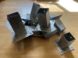 Supports de poteaux en acier 