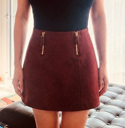 Jupe JPG Jeans Donna, bordeaux, laine vierge