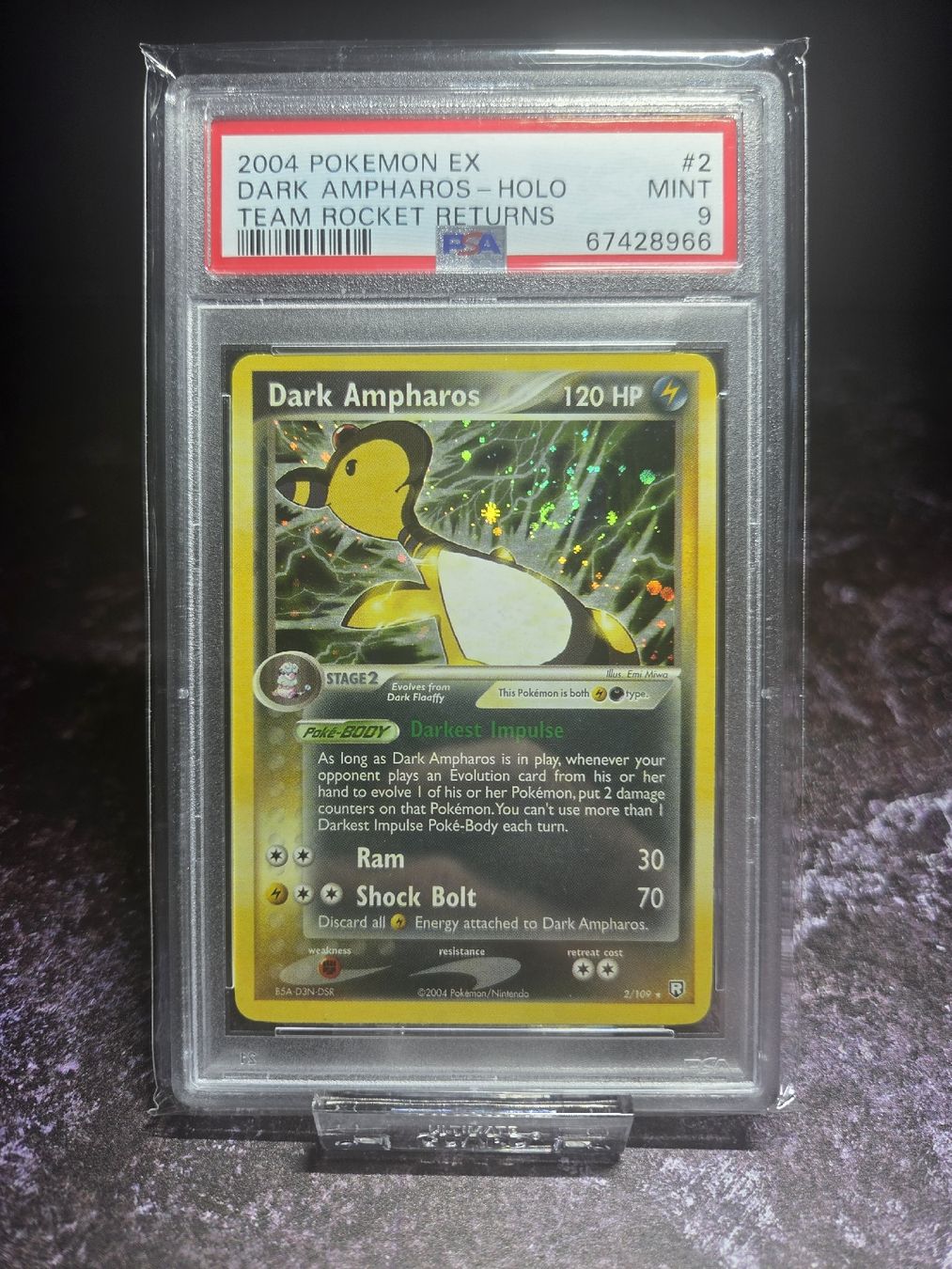 Pokémon Sammelbilder & Trading cards: 2004 POKEMON EX TEAM ROCKET RETURNS 2 DARK AMPHAROS HOLO – Gebraucht aus Lauerz von gp9_zt9k 8