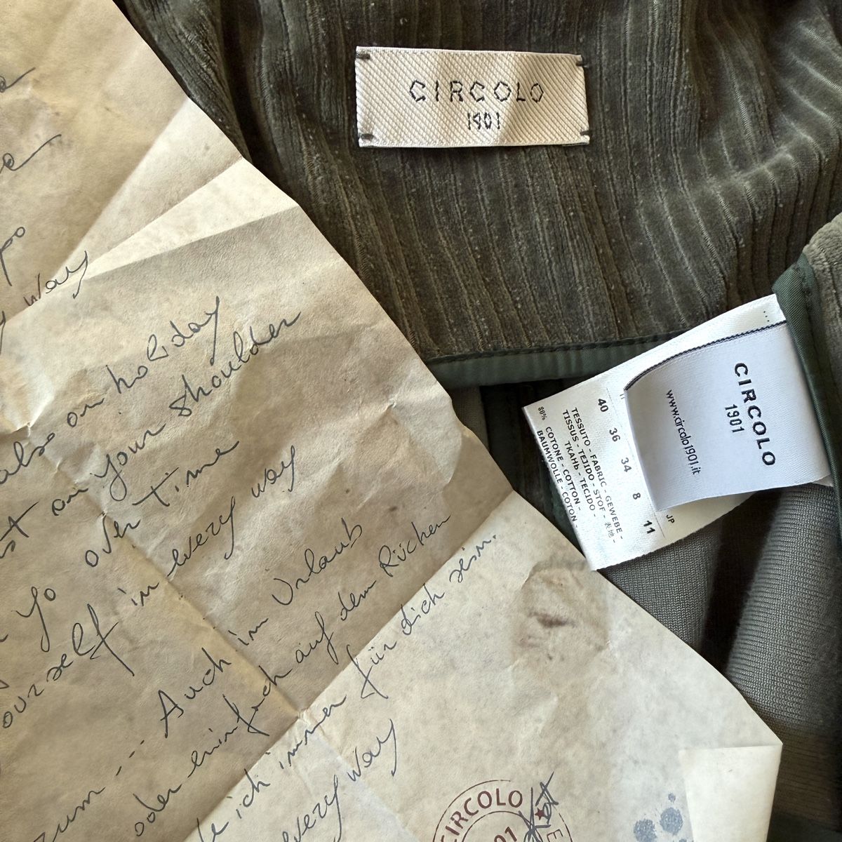 Circolo Giacche: CIRCOLO 1901 Velvet Cotton Jacket – Nuovo (secondo la descrizione) da Emmen venduto da Colette-Juliette 5