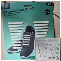 Silikon Schnürsenkel, Weiss, Schuhgroesse 24-50