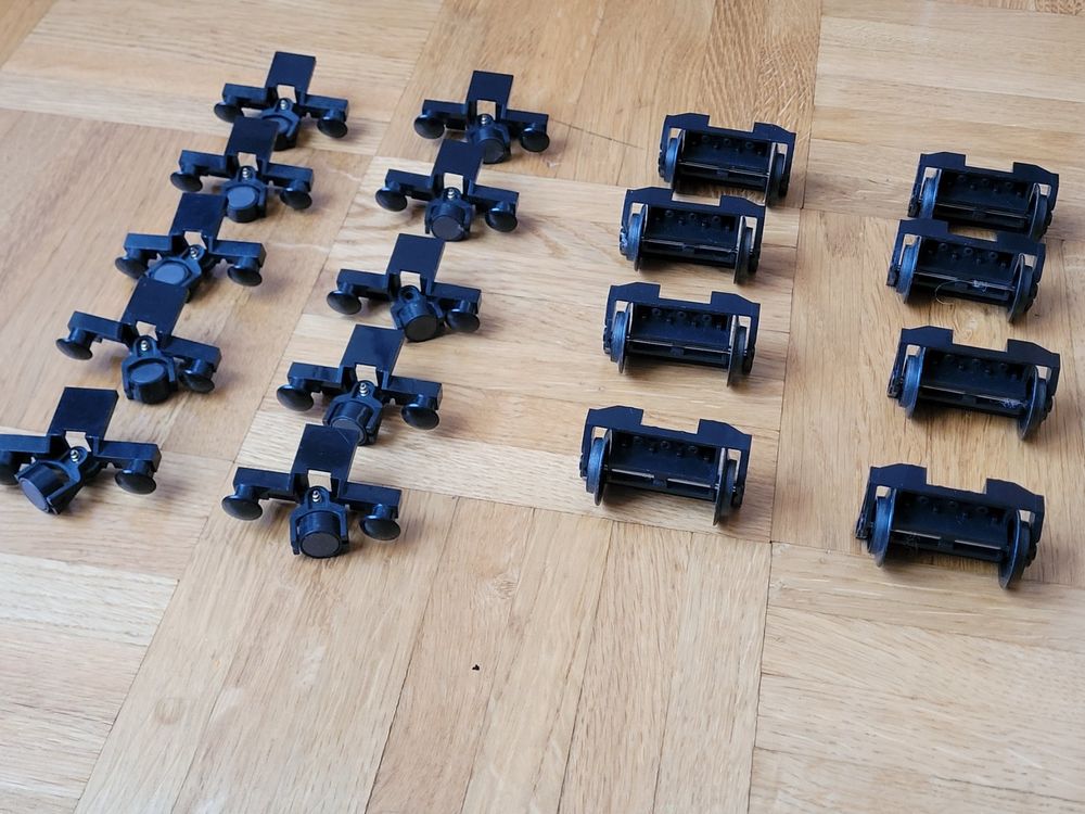 Lego eisenbahn : 10 magnet und 8 räder für zug 2