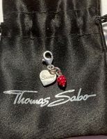 Thomas Sabo Charm Erdbeere Herz Anhänger 925 Silber