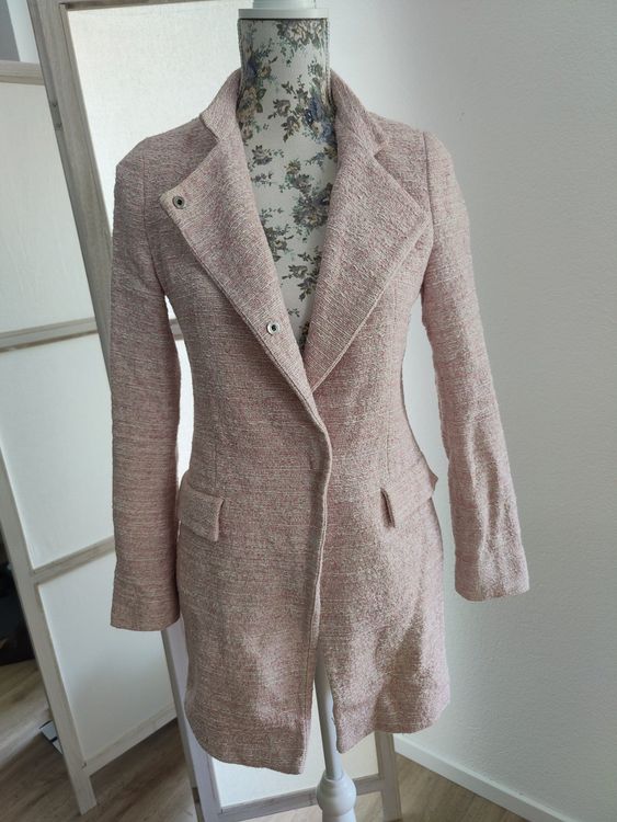 Dyhxuan Damen Wollmantel Mittellang - Eleganter Revers Trenchcoat Aus Wolle Für Herbst & Winter - Loose Passform