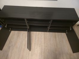 Sideboard schwarz mit drei Türen