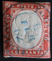 Sardinien MNr. 13d 40 Centesimi gestempelt