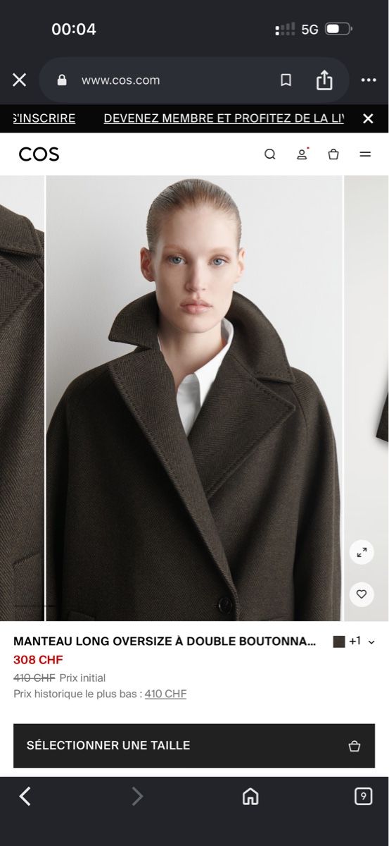 Cos Cappotti: Manteau COS Laine  Oversize S – Nuovo (secondo la descrizione) da Puplinge venduto da yav_9r9f 6
