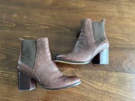 Clarks- Lederstiefeletten, Gr. 40- Herbst/Winter Look! ...