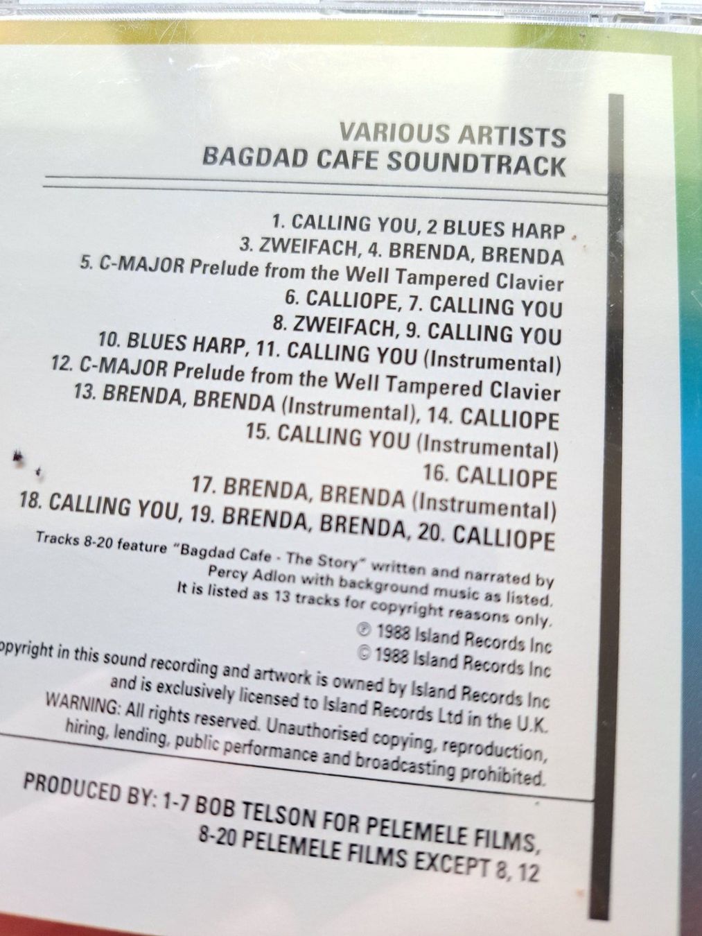 CD: CD BO Bagdad Café  – Usato da Pully venduto da bro_n52j 2